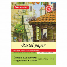 Папка для пастели А3 Brauberg 20 листов 200 г/м2 Холст слоновая кость 126305 (2) в Москве купить